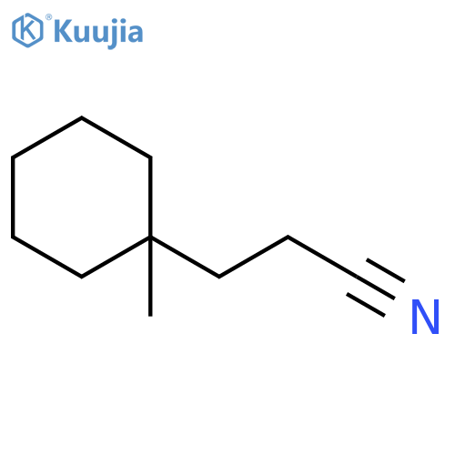 3-(1-methylcyclohexyl)propanenitrile structure