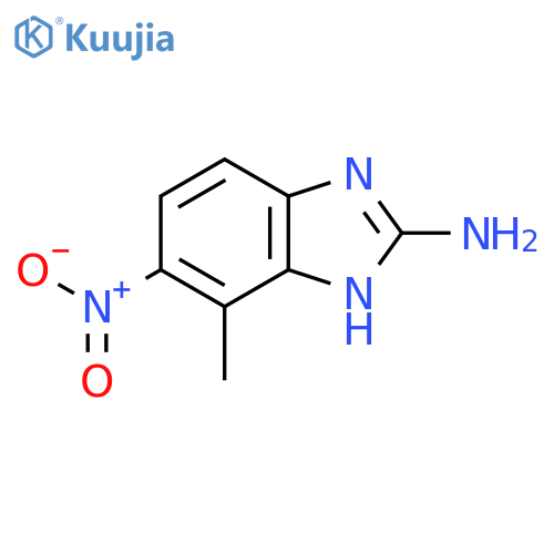 7-methyl-6-nitro-1H-Benzimidazol-2-amine structure