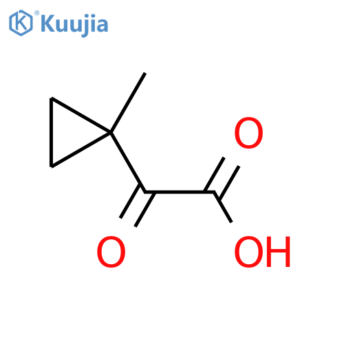 2-(1-methylcyclopropyl)-2-oxoacetic acid structure