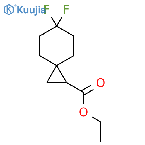 Ethyl 6,6-difluorospiro[2.5]octane-1-carboxylate structure
