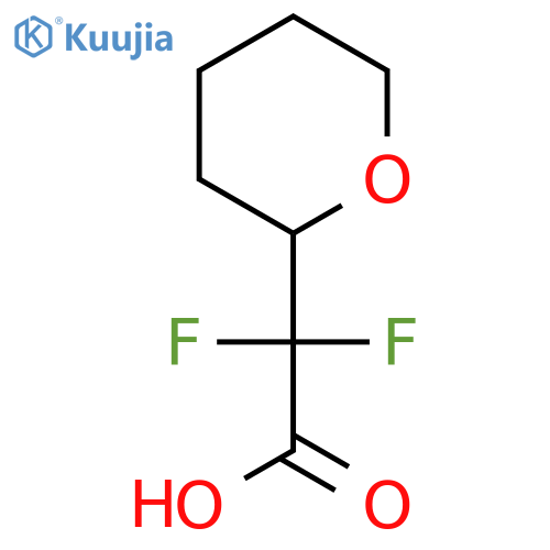 2,2-difluoro-2-(oxan-2-yl)acetic acid structure