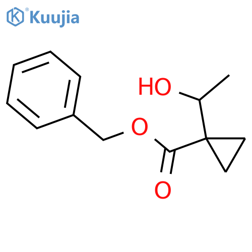 benzyl 1-(1-hydroxyethyl)cyclopropanecarboxylate structure
