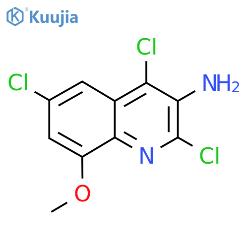 2,4,6-Trichloro-8-methoxyquinolin-3-amine structure