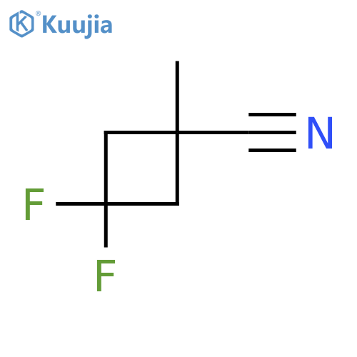 3,3-Difluoro-1-methylcyclobutane-1-carbonitrile structure