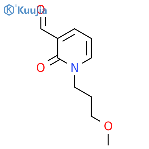 1-(3-methoxypropyl)-2-oxo-1,2-dihydropyridine-3-carbaldehyde structure