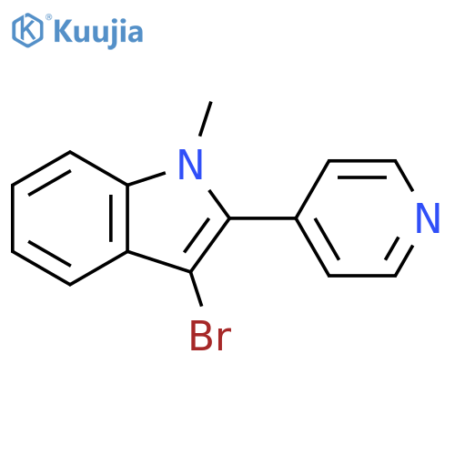 3-Bromo-1-methyl-2-pyridin-4-yl-1H-indole structure