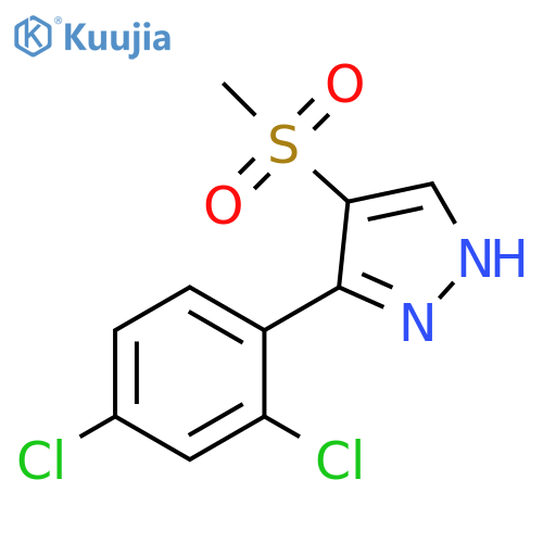 3-(2,4-Dichloro-phenyl)-4-methanesulfonyl-1H-pyrazole structure
