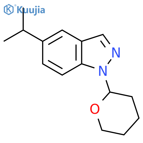 5-Isopropyl-1-(tetrahydro-2H-pyran-2-yl)-1H-indazole structure