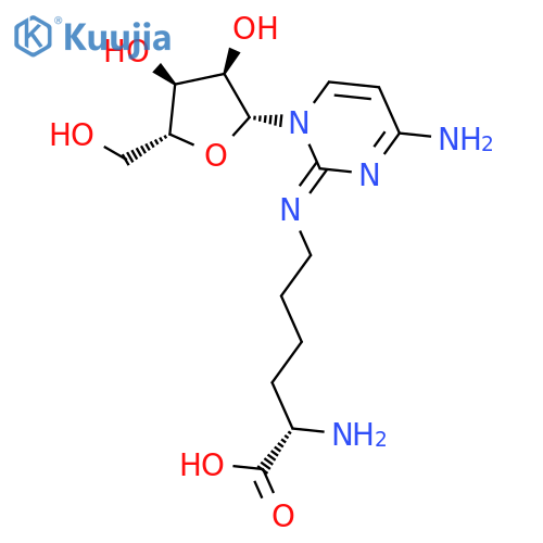N6-(4-Amino-1-β-D-Ribofuranosyl-2(1H)-Pyrimidinylidene)-L-Lysine structure