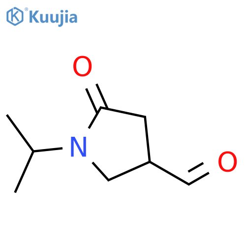 5-oxo-1-(propan-2-yl)pyrrolidine-3-carbaldehyde structure