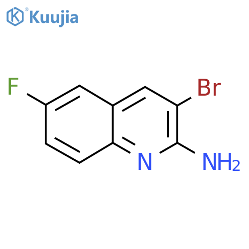 3-Bromo-6-fluoroquinolin-2-amine structure