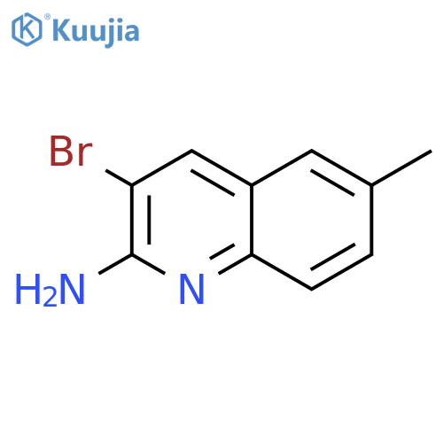 3-Bromo-6-methylquinolin-2-amine structure