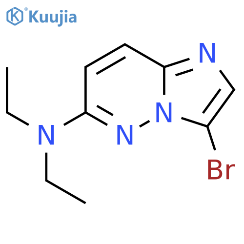 (3-Bromo-imidazo[1,2-b]pyridazin-6-yl)-diethyl-amine structure