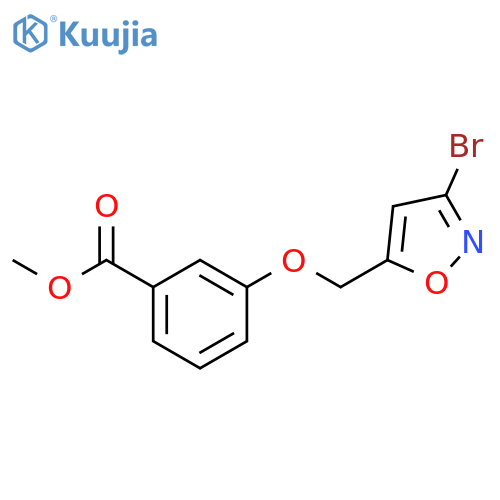 3-(3-Bromo-isoxazol-5-ylmethoxy)-benzoic acid methyl ester structure