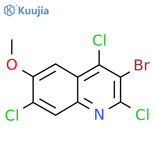 3-Bromo-2,4,7-trichloro-6-methoxyquinoline structure