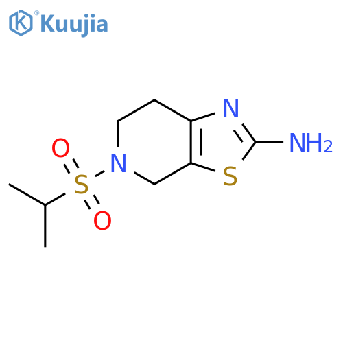 5-(isopropylsulfonyl)-4,5,6,7-tetrahydro[1,3]thiazolo[5,4-c]pyridin-2-amine structure