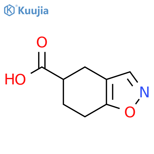4,5,6,7-tetrahydro-1,2-benzoxazole-5-carboxylic acid structure