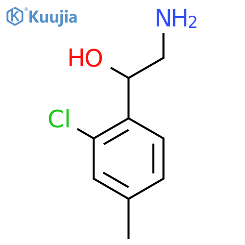 2-Amino-1-(2-chloro-4-methylphenyl)ethanol structure
