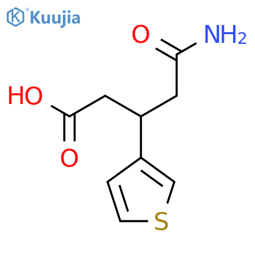 5-Amino-5-oxo-3-(3-thienyl)pentanoic acid structure