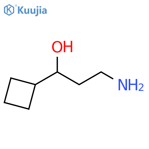 3-AMINO-1-CYCLOBUTYLPROPAN-1-OL structure