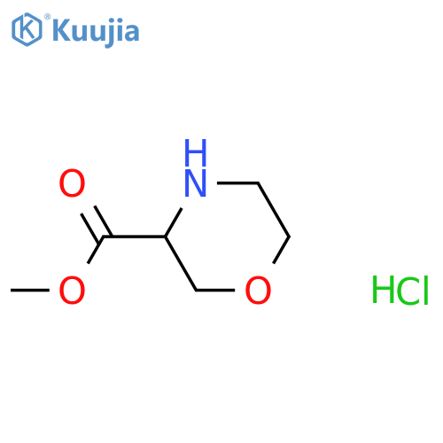 methyl (3S)-morpholine-3-carboxylate;hydrochloride structure