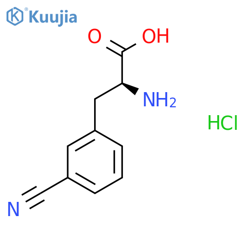 3-Cyano-L-phenylalanine Hydrochloride structure