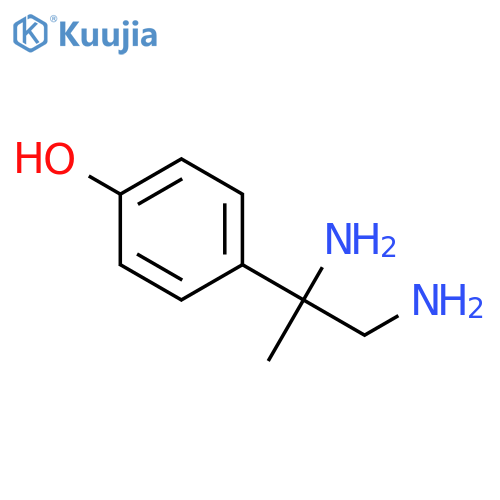 PHENOL, 4-(1,2-DIAMINO-1-METHYLETHYL)- structure