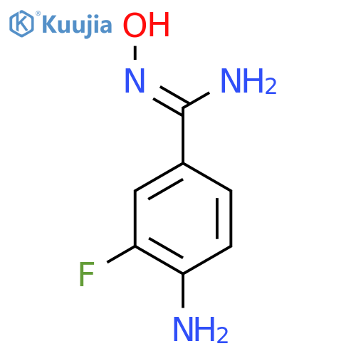 4-Amino-3-fluoro-N'-hydroxybenzene-1-carboximidamide structure