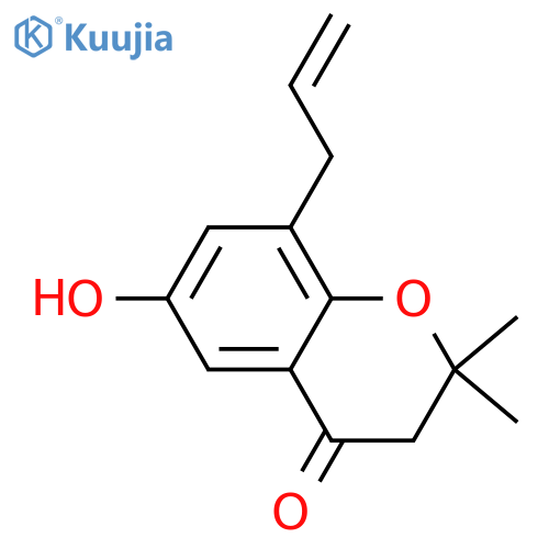 2,3-Dihydro-6-hydroxy-2,2-dimethyl-8-(2-propenyl)-4H-1-benzopyran-4-one structure