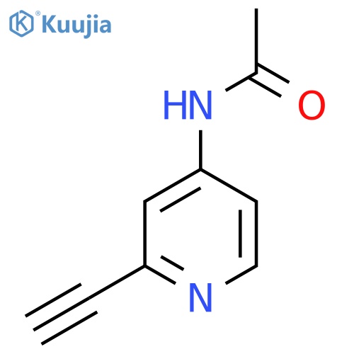 N-(2-Ethynylpyridin-4-yl)acetamide structure