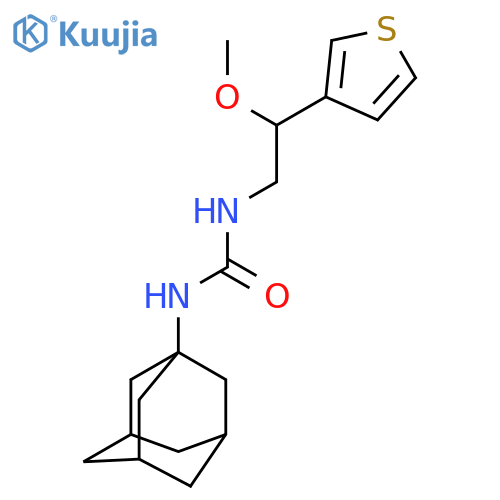 1-(adamantan-1-yl)-3-2-methoxy-2-(thiophen-3-yl)ethylurea structure