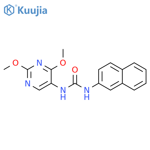 3-(2,4-dimethoxypyrimidin-5-yl)-1-(naphthalen-2-yl)urea structure