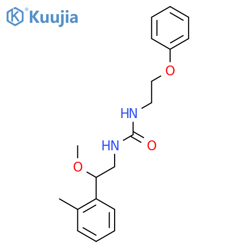 1-(2-Methoxy-2-(o-tolyl)ethyl)-3-(2-phenoxyethyl)urea structure