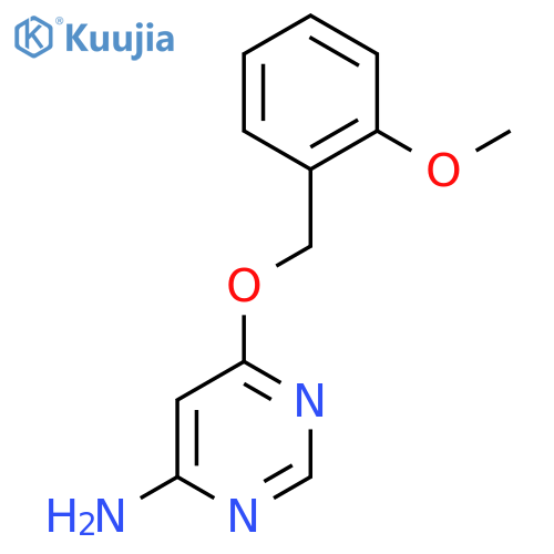 6-(2-methoxyphenyl)methoxypyrimidin-4-amine structure