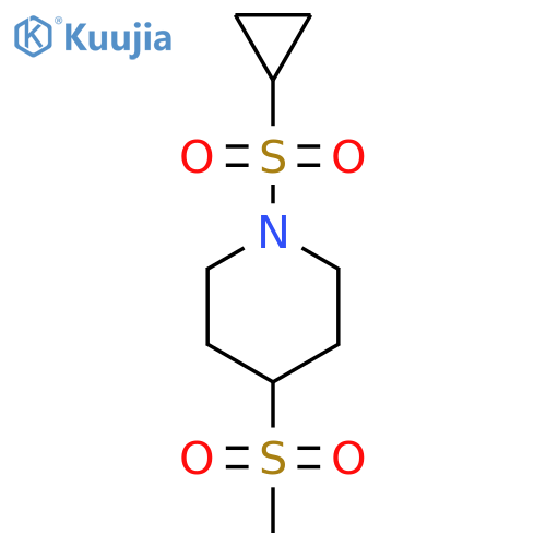 1-(cyclopropanesulfonyl)-4-methanesulfonylpiperidine structure