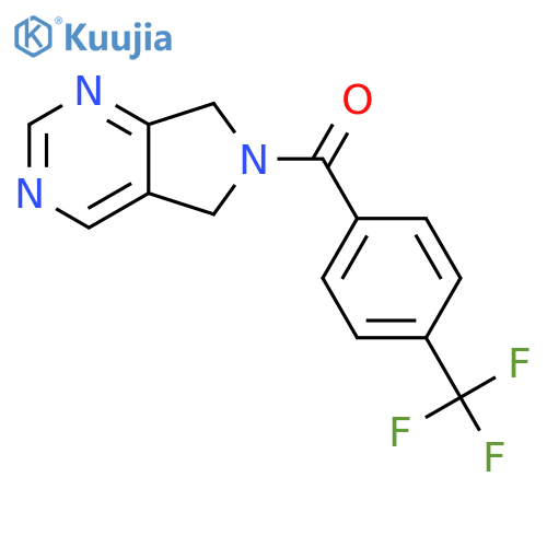 6-4-(trifluoromethyl)benzoyl-5H,6H,7H-pyrrolo3,4-dpyrimidine structure