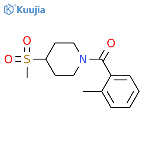 4-methanesulfonyl-1-(2-methylbenzoyl)piperidine structure