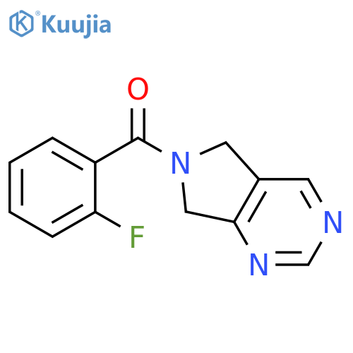 6-(2-fluorobenzoyl)-5H,6H,7H-pyrrolo3,4-dpyrimidine structure