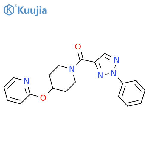 2-{[1-(2-phenyl-2H-1,2,3-triazole-4-carbonyl)piperidin-4-yl]oxy}pyridine structure