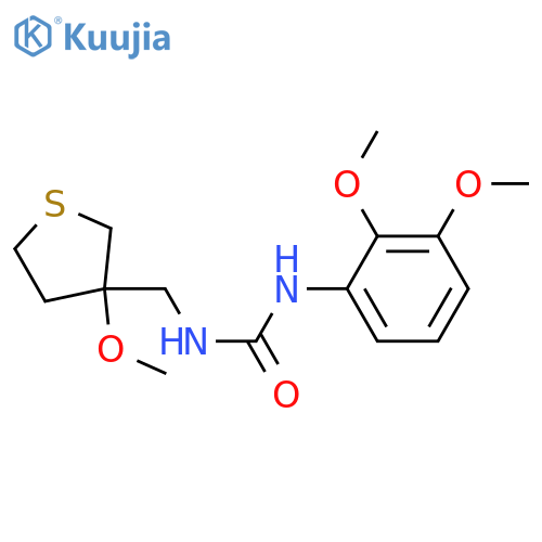 1-(2,3-dimethoxyphenyl)-3-(3-methoxythiolan-3-yl)methylurea structure