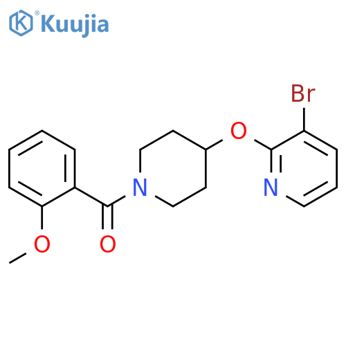 3-bromo-2-{[1-(2-methoxybenzoyl)piperidin-4-yl]oxy}pyridine structure