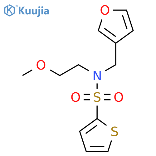 N-(furan-3-yl)methyl-N-(2-methoxyethyl)thiophene-2-sulfonamide structure