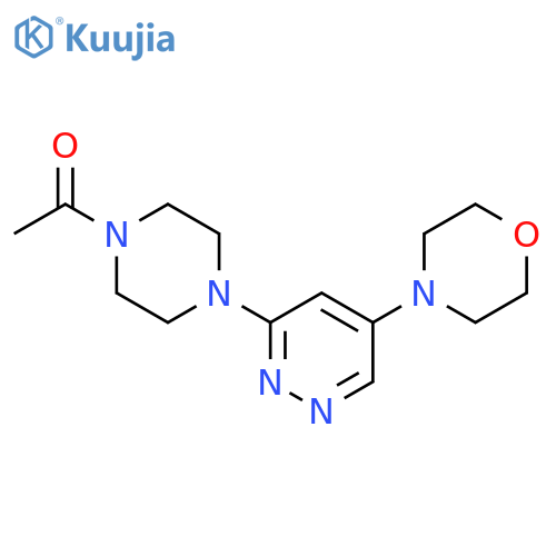 1-{4-5-(morpholin-4-yl)pyridazin-3-ylpiperazin-1-yl}ethan-1-one structure