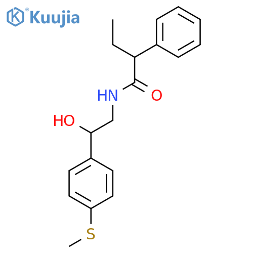 N-{2-hydroxy-2-4-(methylsulfanyl)phenylethyl}-2-phenylbutanamide structure