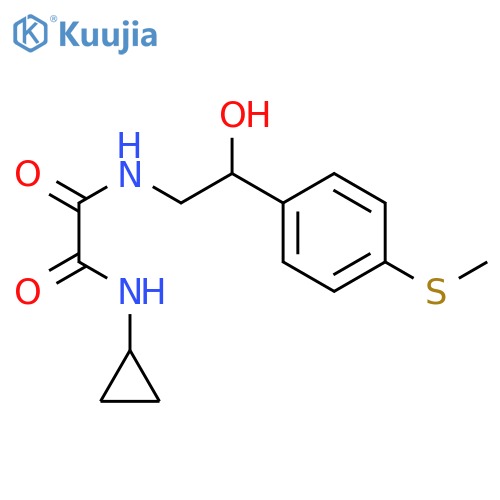 N-cyclopropyl-N'-{2-hydroxy-2-4-(methylsulfanyl)phenylethyl}ethanediamide structure