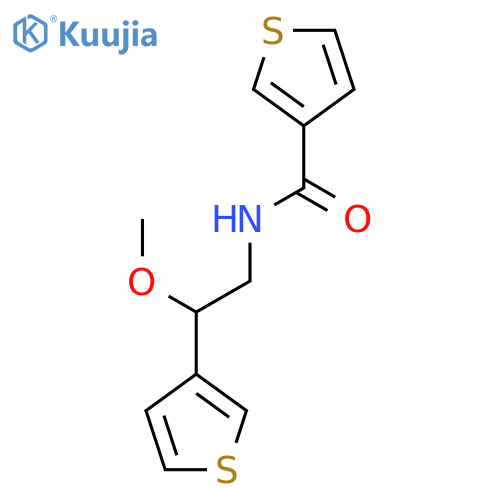 N-2-methoxy-2-(thiophen-3-yl)ethylthiophene-3-carboxamide structure