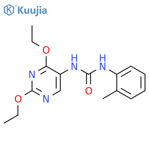 3-(2,4-diethoxypyrimidin-5-yl)-1-(2-methylphenyl)urea structure