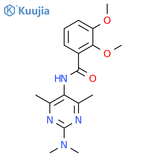 N-2-(dimethylamino)-4,6-dimethylpyrimidin-5-yl-2,3-dimethoxybenzamide structure