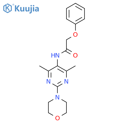 N-4,6-dimethyl-2-(morpholin-4-yl)pyrimidin-5-yl-2-phenoxyacetamide structure