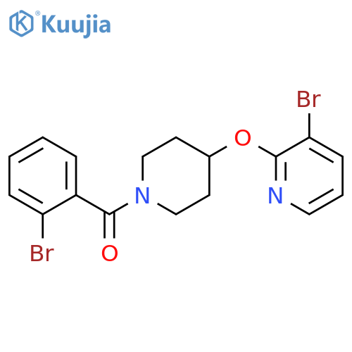 3-bromo-2-{[1-(2-bromobenzoyl)piperidin-4-yl]oxy}pyridine structure